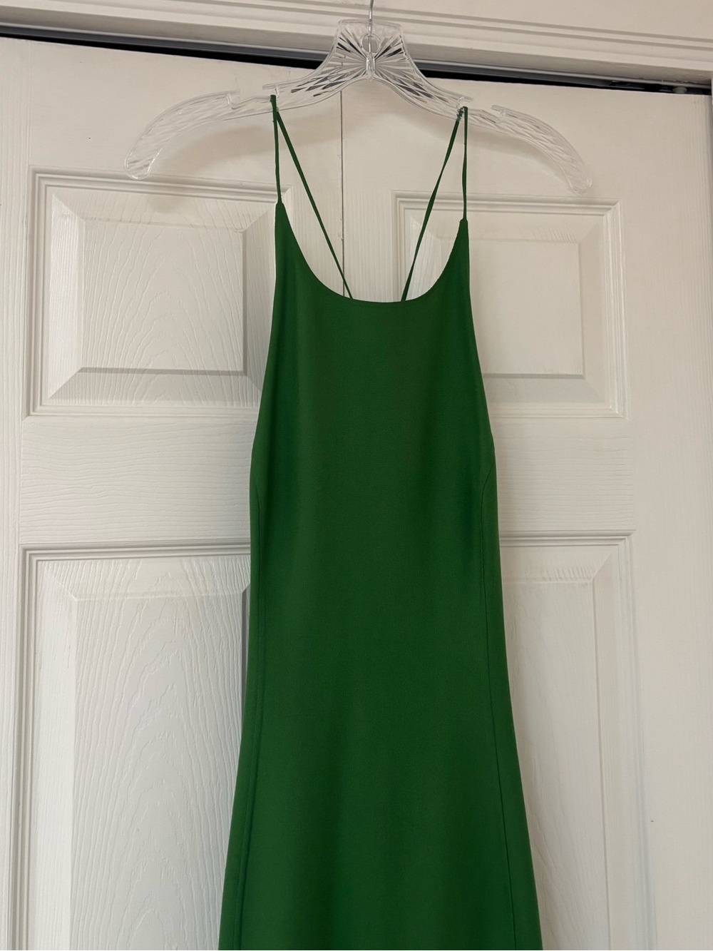 MICHAEL KORS COLLECTION Lawn Green Halter Sleeveless Slip Silk Maxi Dress - Picture 4 of 13